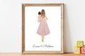 Personalized Mom and Baby Portrait Art | Custom Nursery Gift (Digital Download)