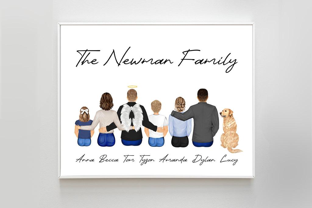 Personalized Gift Family Art PRINT | Custom Family Print