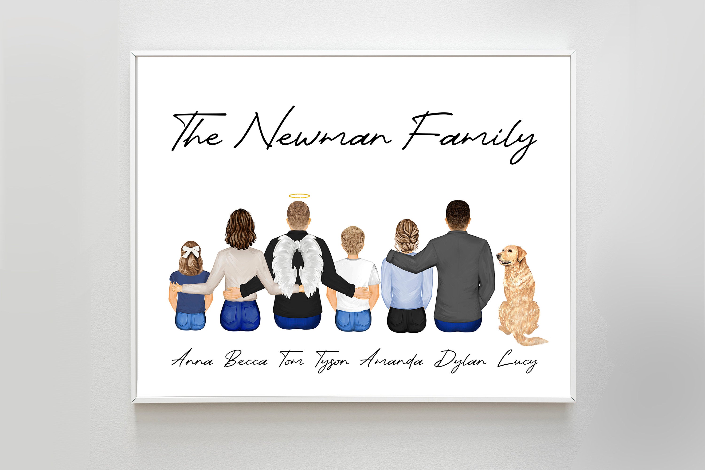 Personalized Gift Family Art PRINT | Custom Family Print