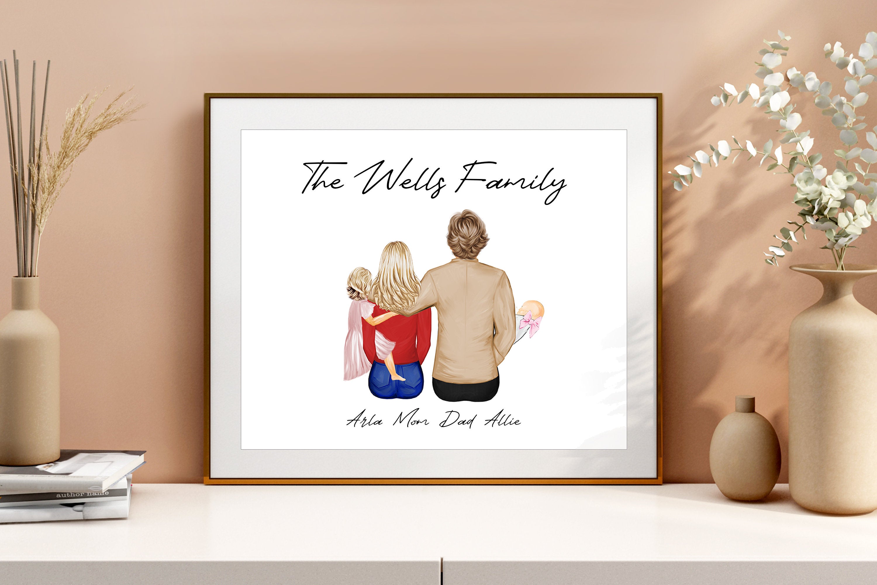 Personalized Gift Family Art PRINT | Custom Family Print