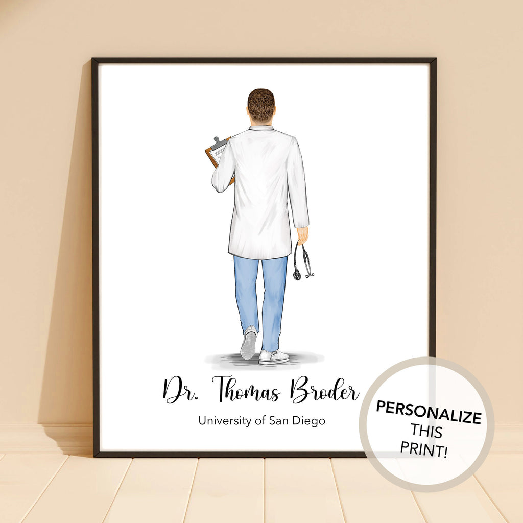 Doctor PHD Degree Graduation Personalized Print | 2026 Graduate Gift